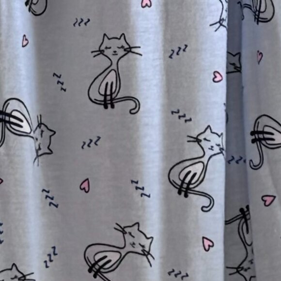 Secret Treasures Sleeping Cat Print Pajamas Blue and Pink Women's Plus Size 2X - Picture 7 of 11